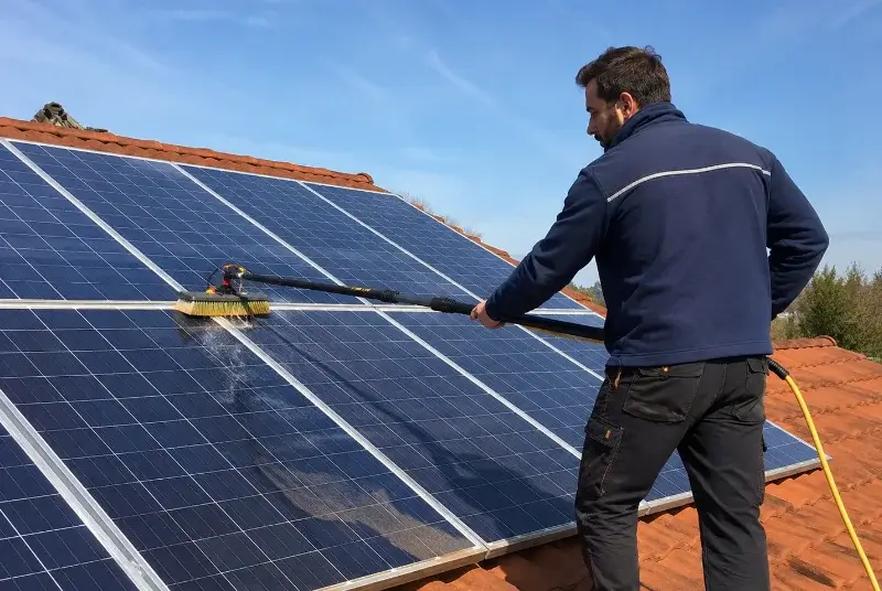 Nettoyage et entretien de panneaux solaires à Os-Marsillon